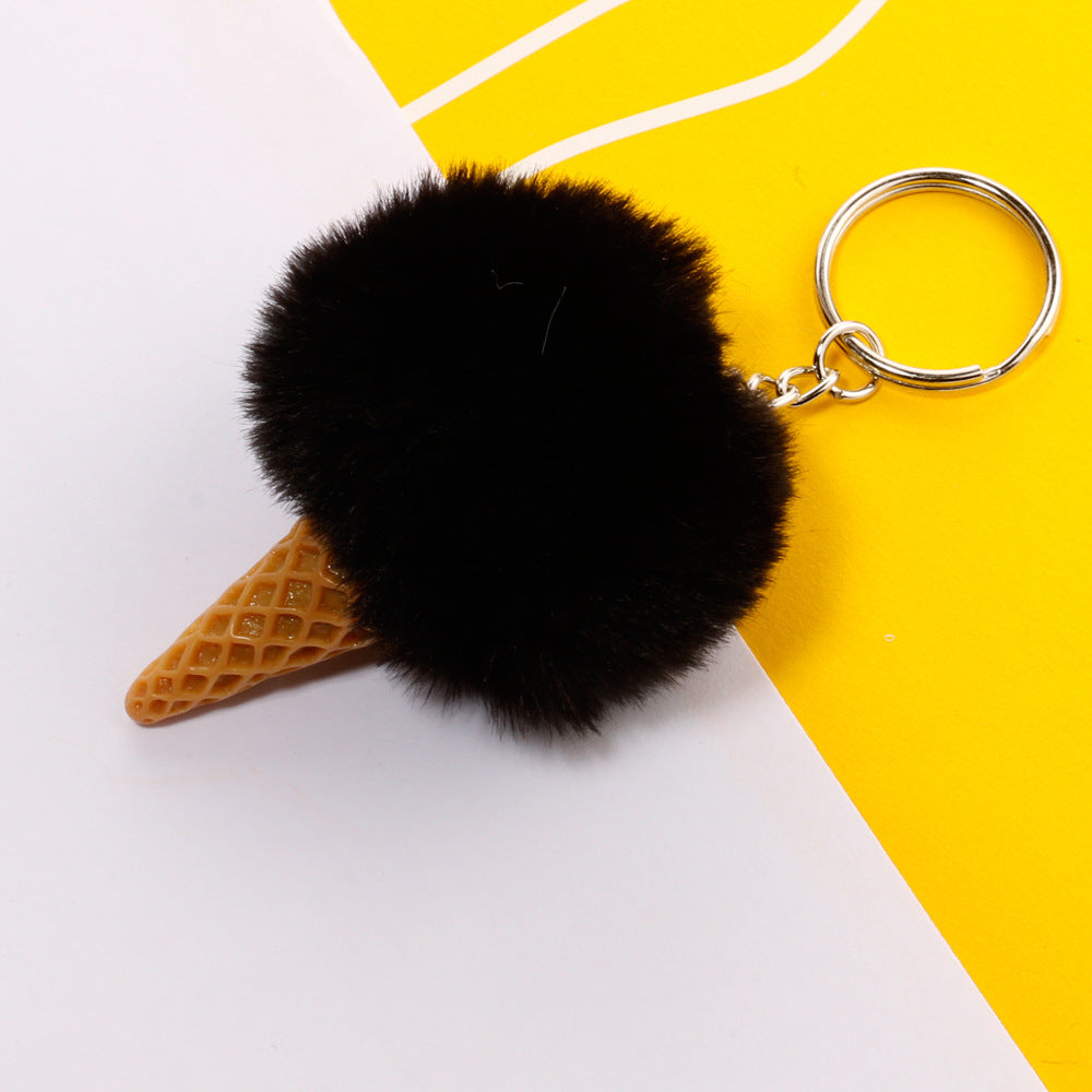 Wholesale Ice Cream Plush Keychain